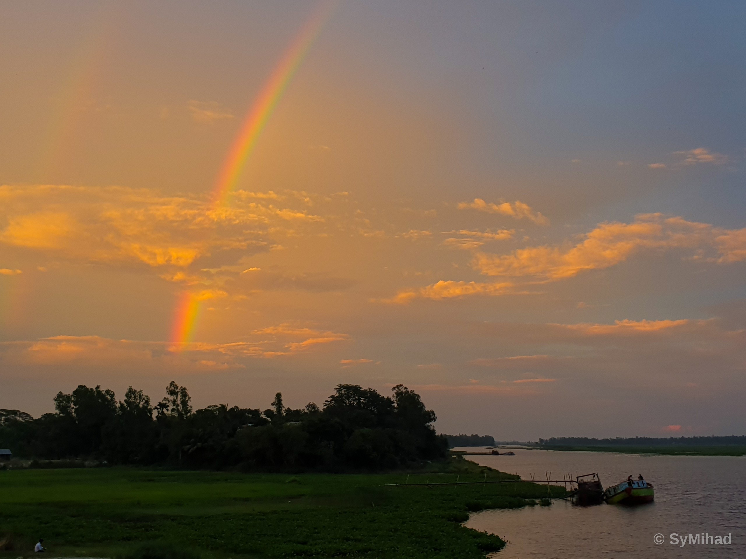 Rainbow Over the River
