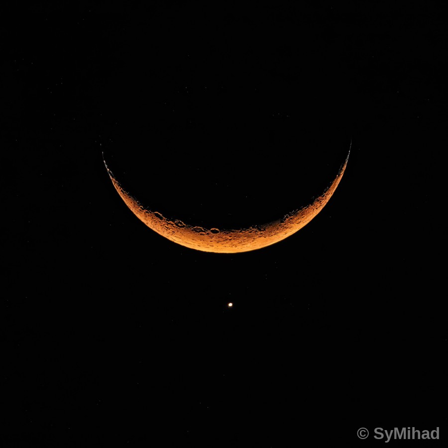 Moon and Planet