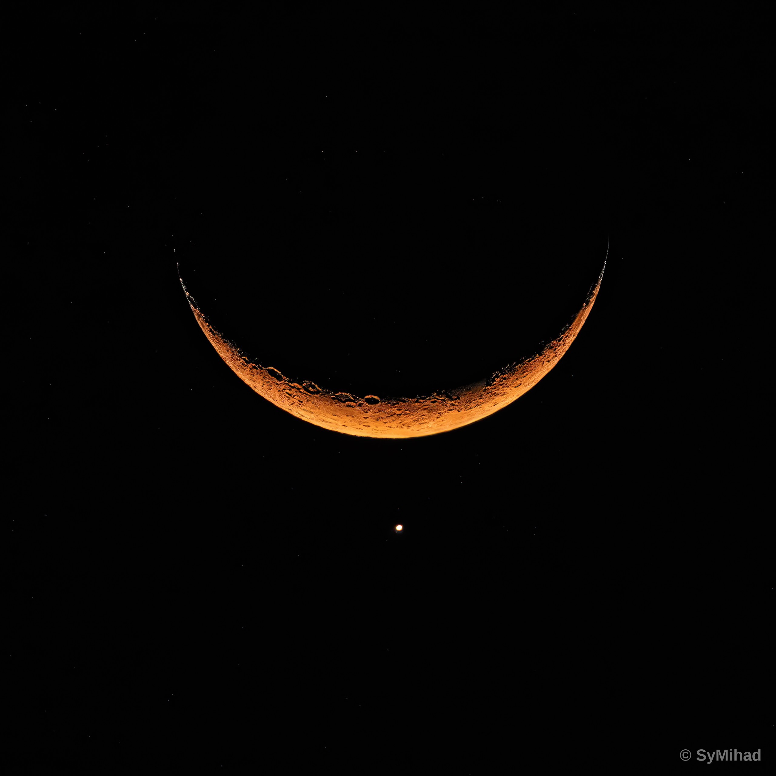 Moon and Planet